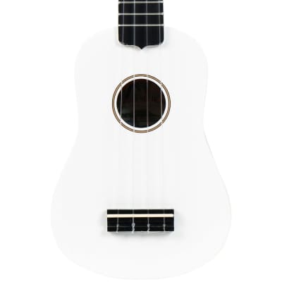 Diamond Head DU-109 Rainbow soprano ukulele, white with gig bag image 4