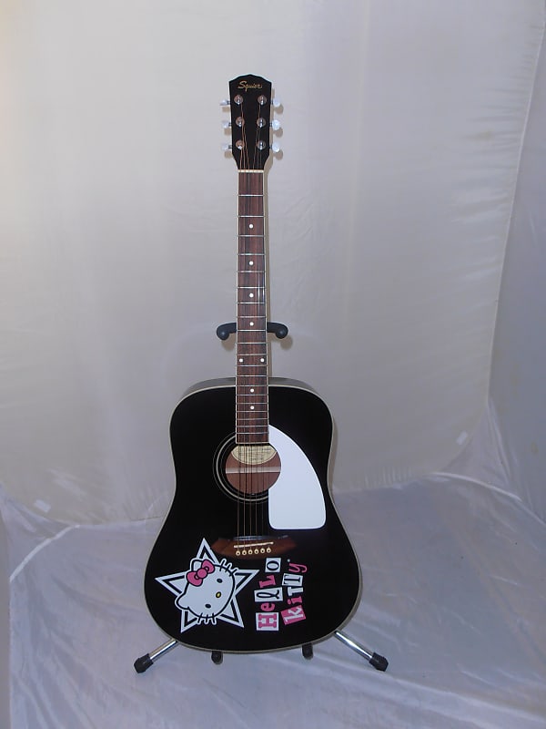 手作額付き銅版画　title「Acoustic Kitty」 Hello Kitty Acoustic Guitar - Walmart.com