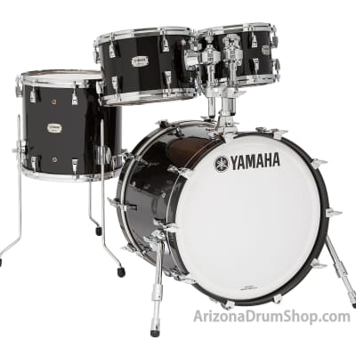 Yamaha Absolute Hybrid Maple 4pc Drum Shell Set w/20" Bass - Solid Black - NEW! image 1
