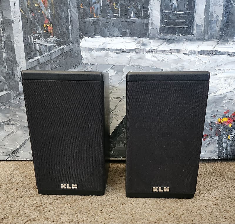 KLH KLH Model 6000 2 Way Satellite Speakers 90s  			