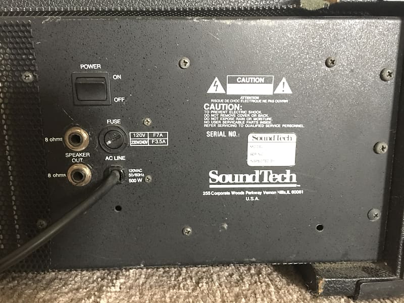 SoundTech 6150 Powered Mixer 6 channel Reverb, effects 300Watt