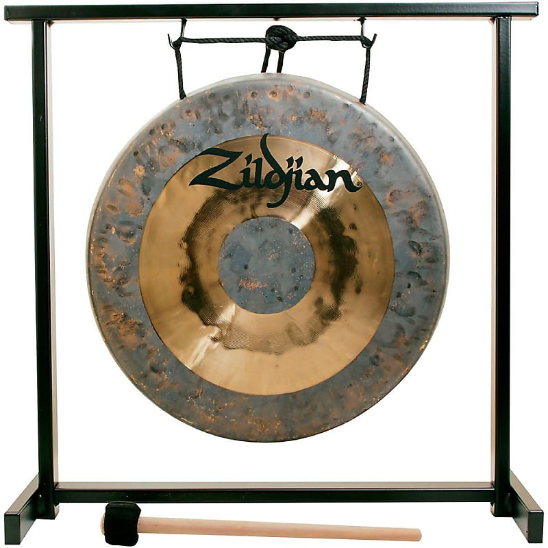 Zildjian 12" Traditional Gong and Table-Top Stand Set image 1