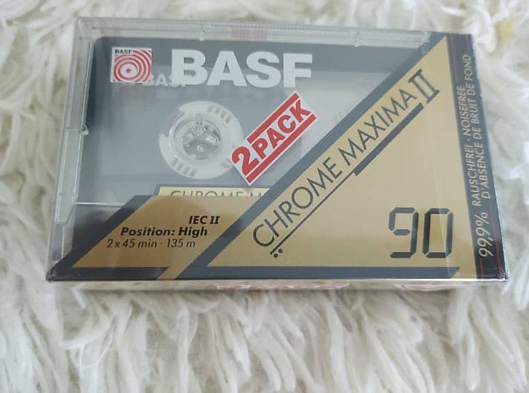 BASF CHROME MAXIMA II 90 Cassette Tapes 2 Reverb