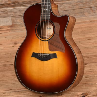 Taylor Custom Grand Auditorium Honduran Rosewood & Lutz Spruce w/Ebony Binding & Figured Mahogany Neck Tobacco Sunburst 2022 image 2