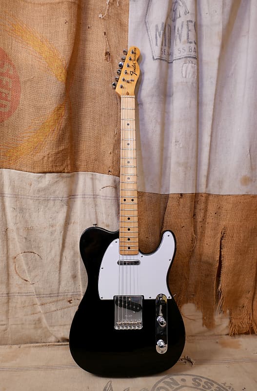 Fender Telecaster 1975 - Black | Reverb