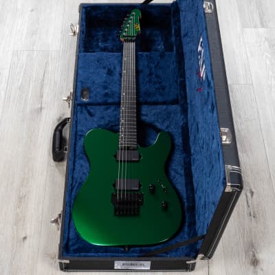 ESP USA TE-II FR Guitar, EMG 81-X / 85-X Pickups, Candy Apple Green Metallic image 10