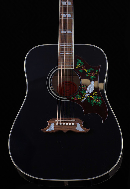 Gibson Dove Special Acoustic Guitar w LR Baggs Black Ebony w OHSC