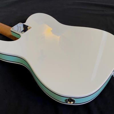 Revelator Guitars - Retrosonic Deluxe - Olympic White & Foam Green image 14
