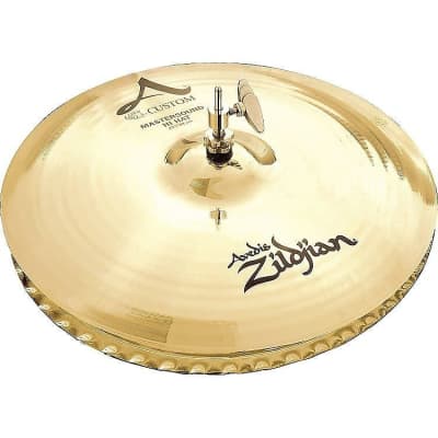 Zildjian A20553 15" A Custom Mastersound Hi-Hat (Pair) Cymbals w/ Video Link image 1