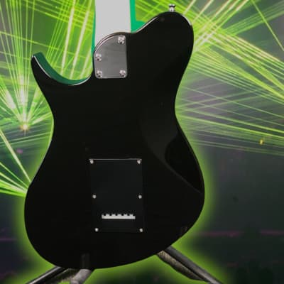 Aria Pro II Jet B-Tone Baritone electric guitar--black image 7