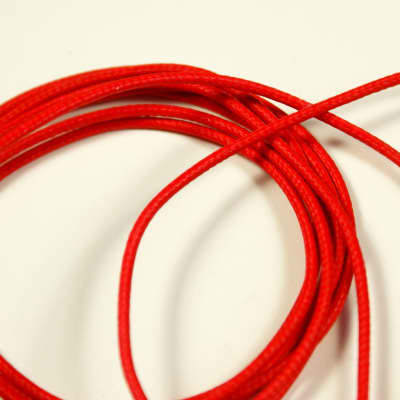 Single-Conductor Cloth-covered Guitar hookup Wire 26 AWG  6-Foot ,Red image 4