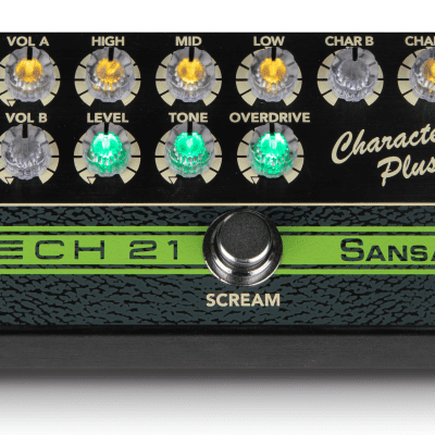 Tech 21 SansAmp Character Plus Series Screaming Blonde pedal. New! image 1
