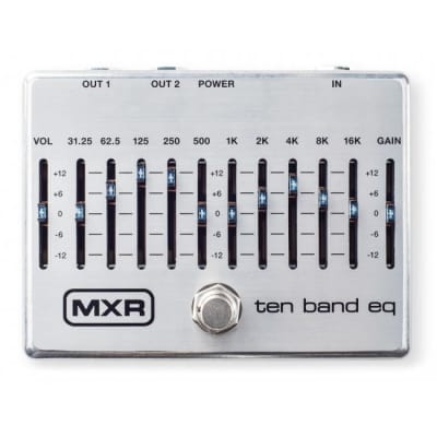 MXR M108S 10-Band Equalizer Silver Effektpedal for sale