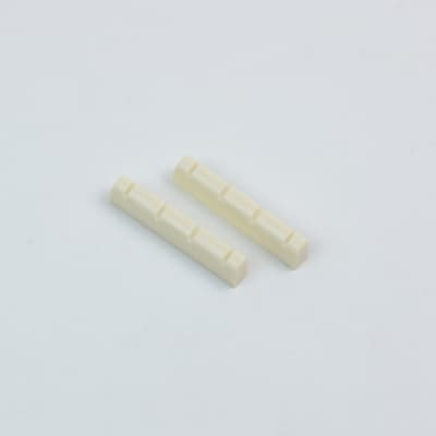 2x Hardened plastic Ukulele Nut Slotted 1-3/8