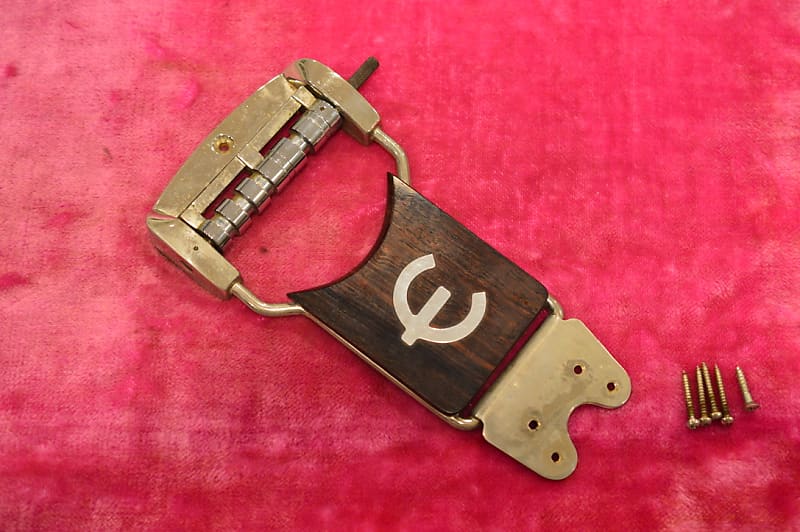 Vintage 1960's Epiphone Vibrola Nickel Tailpiece Casino Reverb
