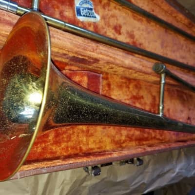 Antique 50 Deluxe Getzen Trombone, Good Condition image 12