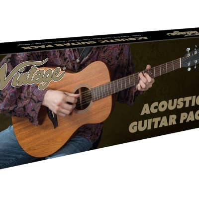 Vintage V300 Acoustic Guitar Outfit ~ Left Hand ~ Natural image 3