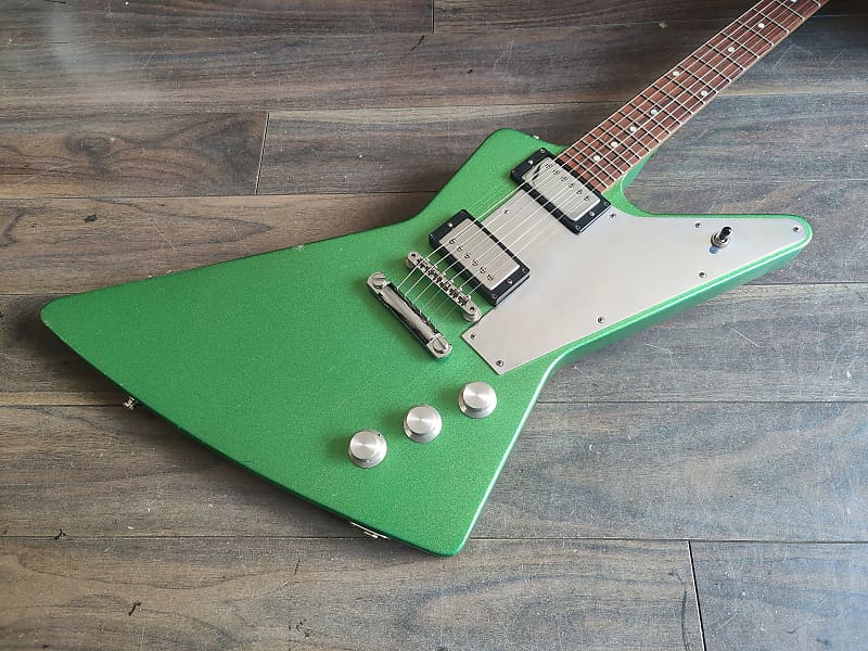 Green explorer deals guitar