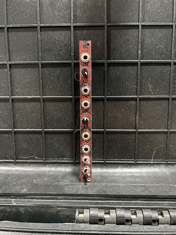 Zlob Modular MiniAtt dual passive 2hp eurorack mixer Reverb