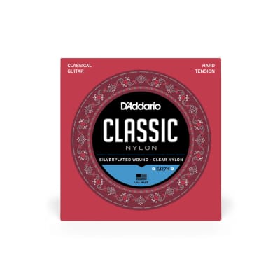 D'Addario EJ27H Student Nylon Hard Tension Classical Guitar Strings for sale