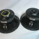 Pair of Peavey 00497060 Pro 10" Replacement Subwoofer Speakers - 8 Ohm