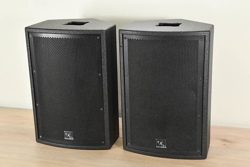 WorxAudio 8M 8 inch Two Way Active Loudspeaker PAIR CG00Z4B