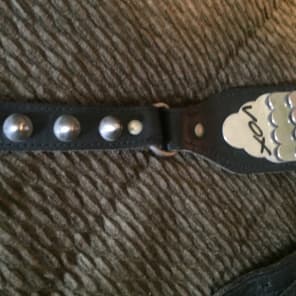 Vox John Lennon Replica Guitar Strap Black and Chrome Reverb
