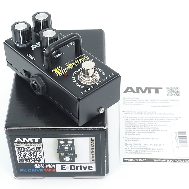 AMT Electronics  E-Drive Jfet Fx Series Mini Effects Pedal Emulates Engl image 1