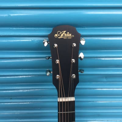 Aria 231 - Solid Top Parlour Acoustic Guitar image 4