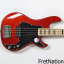 G&L Tribute Kiloton 4-String Bass Candy Apple Red Poplar Maple Black Block Inlays 9.76lbs #210601735