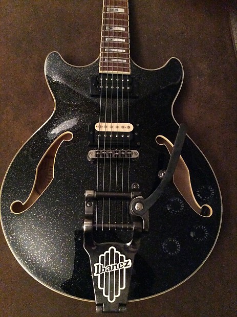 Ibanez Artcore AM78T-NBK-12-10 Black Sparkle | Reverb