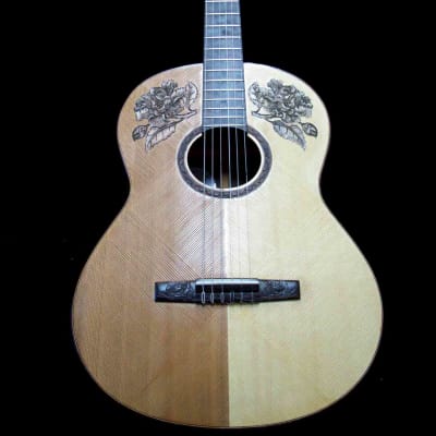 Blueberry Guitar Classical Nylon String 2023 - Hand Carved & Handmade image 2