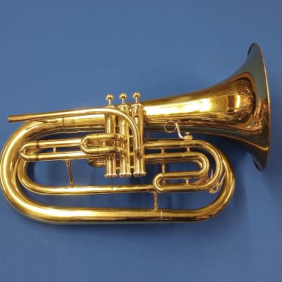 Castle Band Instruments Bb Marching Baritone Horn [CMB-LJTL-L - Brass Lacquer] image 3