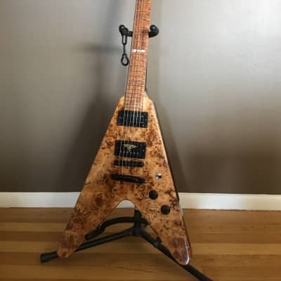 🔥ON-SALE! Black Diamond Colossus  Flying V (offset points) Custom Guitar Hand Crafted image 1