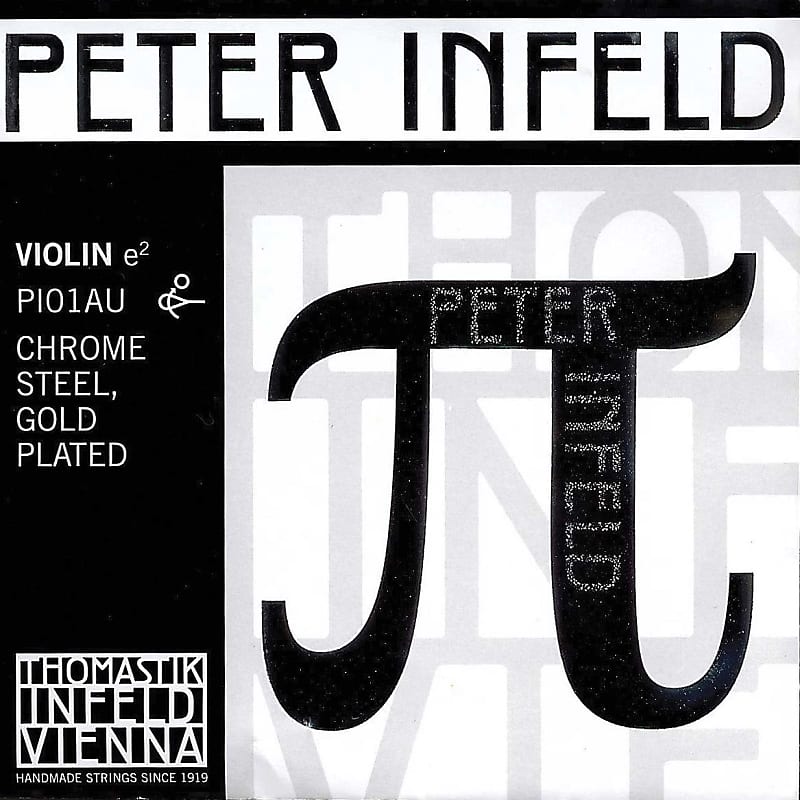 Thomastik Peter Infeld 4/4 Violin E String - Gold-Plated - Ball End - Medium Gauge by Thomastik-Infe image 1