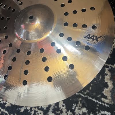 (MINT) Sabian 18" AAX Aero Crash Cymbal - Brilliant image 2