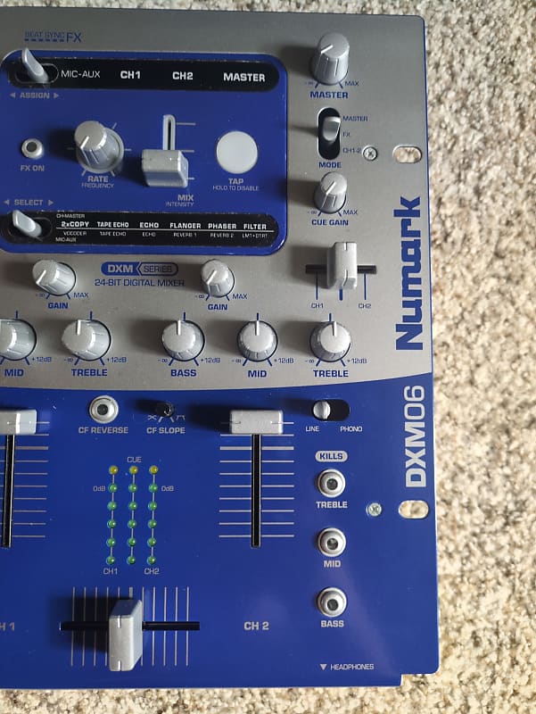 Numark DXM06 24-Bit Digital DJ Mixer with Effects | Reverb
