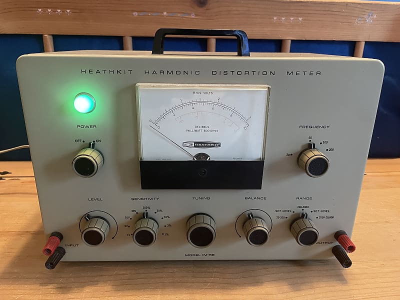 Heathkit Harmonic Distortion Meter Model IM-58 Beige/Brown | Reverb