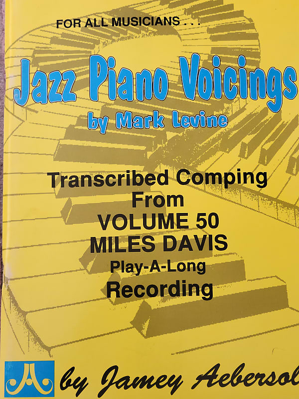 JAMEY AEBERSOLD BOOKS Volume 50 Jazz Piano Voicings by Mark | Reverb