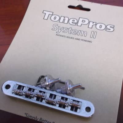 TonePros TP6R-C Tune-O-Matic Bridge with Roller Saddles image 1