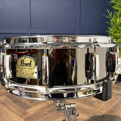 Pearl ‘Chad Smith Signature’ Steel Shell 14” x 5” Snare Drum #LA189 image 1