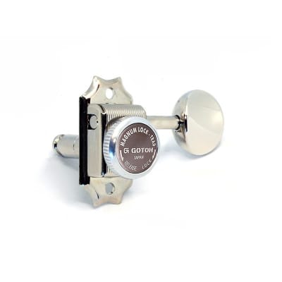 Vintage Gotoh 3+3 Nickel Locking Tuning Pegs SD90 rond metal knobs for sale