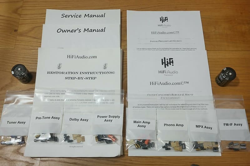 Marantz 2240 restoration kit filter capacitor repair rebuild fix  			