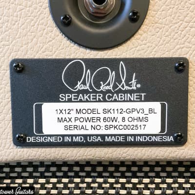 Mint PRS DGT 1x12" Speaker Cabinet David Grissom Signature Blonde Tolex image 3