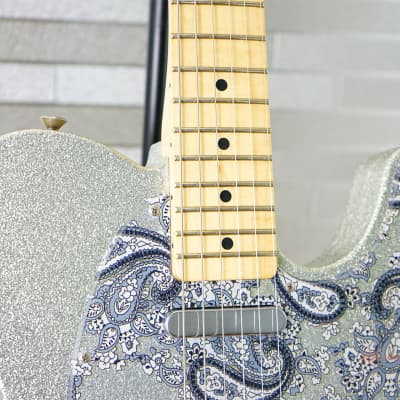 Fender Brad Paisley Road Worn Telecaster - Silver Sparkle Autographed & Played by Brad Paisley image 3