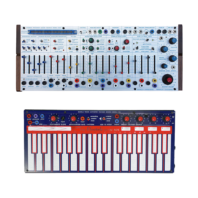 Buchla Easel Command Desktop Synthesizer and LEM 218 Touch Reverb