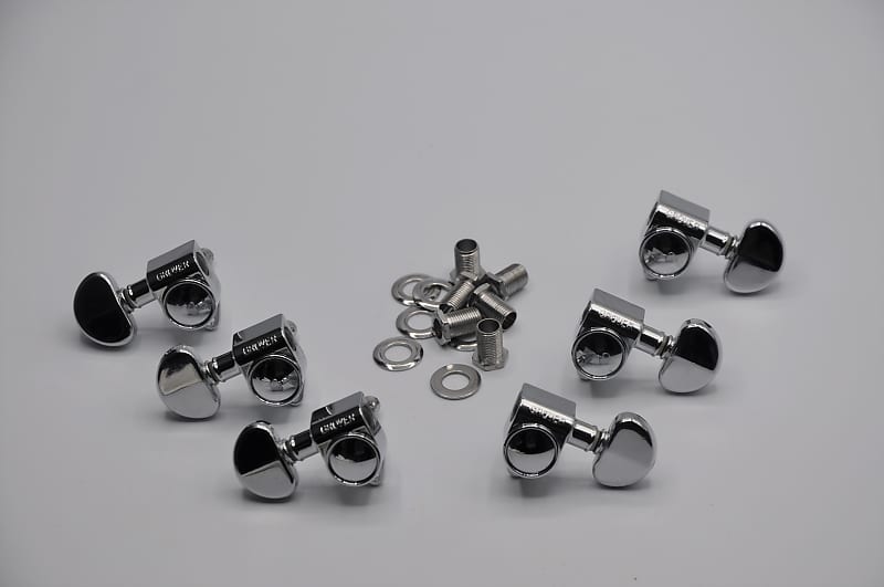 Standard GROVER Rotomatic 3x3 Tuners Chrome USA Tuning Pegs | Reverb