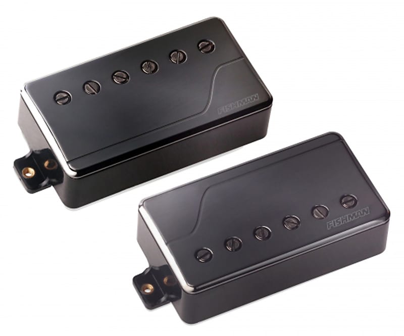 Fishman Fluence Classic Humbucker pickup set, black nickel image 1