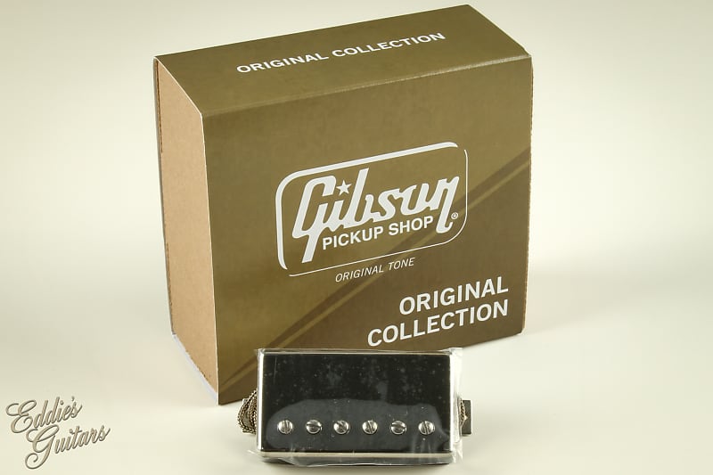 Gibson T-Type Treble, Double Black, Nickel Cover, | Reverb