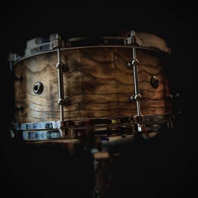 DW Ultralight Edge 14x5.5 Snare Drum - Carbon Fiber w/Gold